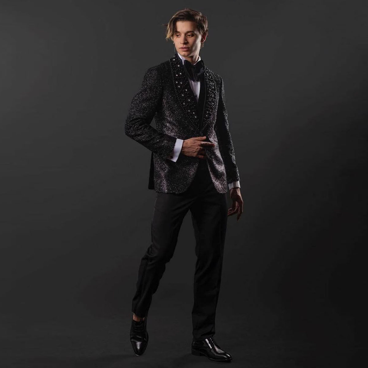 Men Grooming Outfit - Индивидуальные роскошные мужские костюмы с бисером