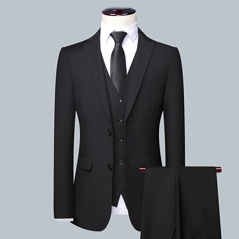 Men'S Grooming Trends - Мужской однотонный деловой костюм 2025 г.,