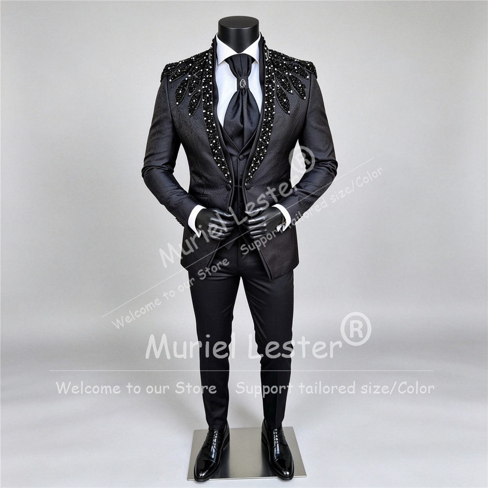 Men Grooming Outfit - Итальянский дизайн, мужской костюм для свадьбы,