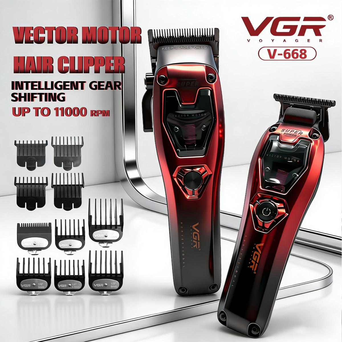 Men'S Grooming Haircut - VGR Машинки для стрижки волос триммер
