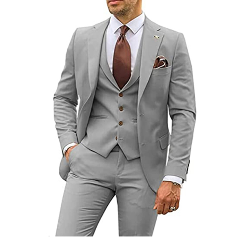 3 шт. бежевые костюмы для мужч – обзор и цена Men Grooming Outfit